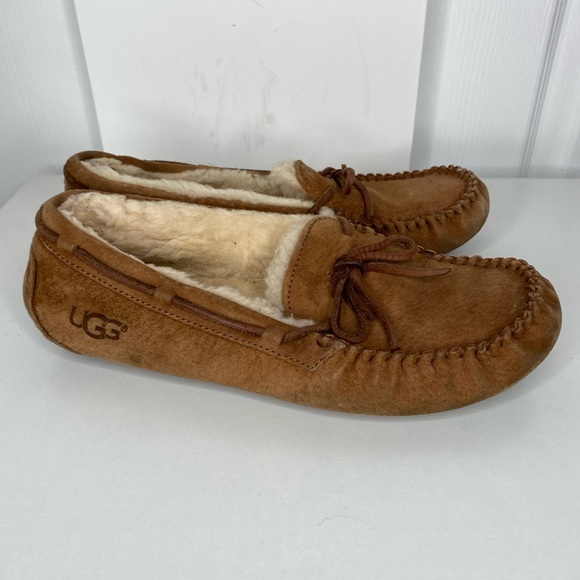 UGG Shoes - UGG | Dakota Moccasins Chestnut Shearling Slippers 8